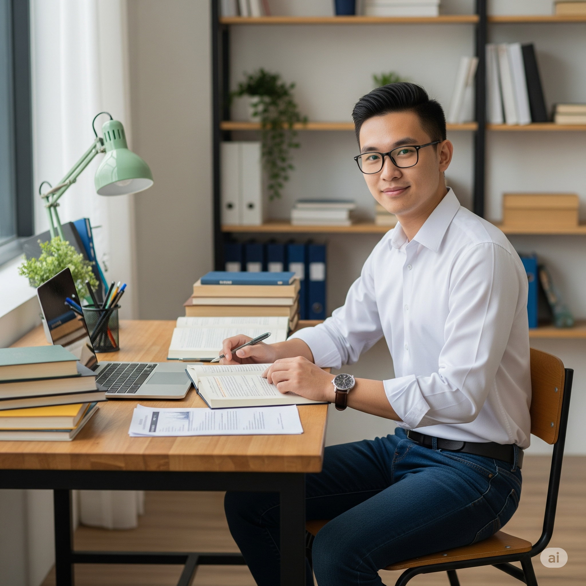 Successful student Arjun Das